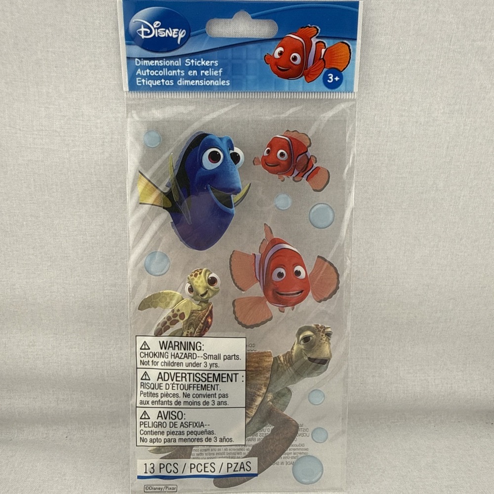 Disney Pixar's Finding Nemo 3D Dimensional Stickers Pack EK Success 2012 Sealed